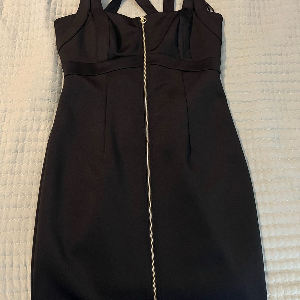 Calvin Klein Black Strapless Dress with Zipper